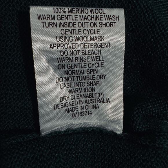 Lot of 2 Fields Classics Mens Large 100% Soft Wool Green Navy Sweater Washable - Picture 10 of 10